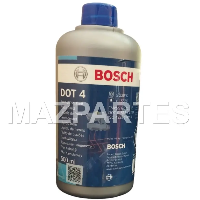 LIQUIDO DE FRENOS DOT4 500 mL 16 Oz AMBAR 12/1