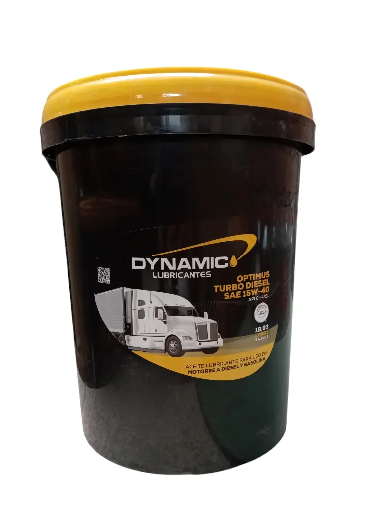 ACEITE MOTOR SAE 15W40 CANECA 5 GALONES OPTIMUS TURBO DIESEL CI-4/SL