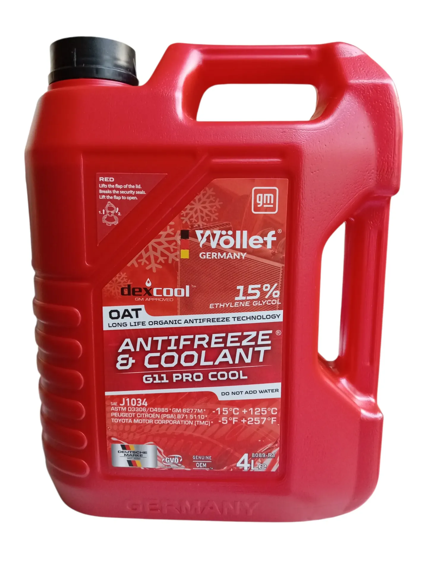 ADITIVO RADIADOR REFRIGERANTE GALON ROJO 15% G11 PRO COOL 4/1