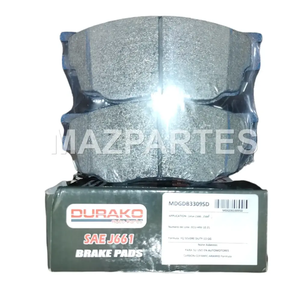[MDGDB3309SD] PASTILLAS DE FRENO DELANTERO MAZDA 6 2.0 2002-2007 ZOTYE Z300 2013-2020 Z500 2014-2020 DOMY X5 JAC J4